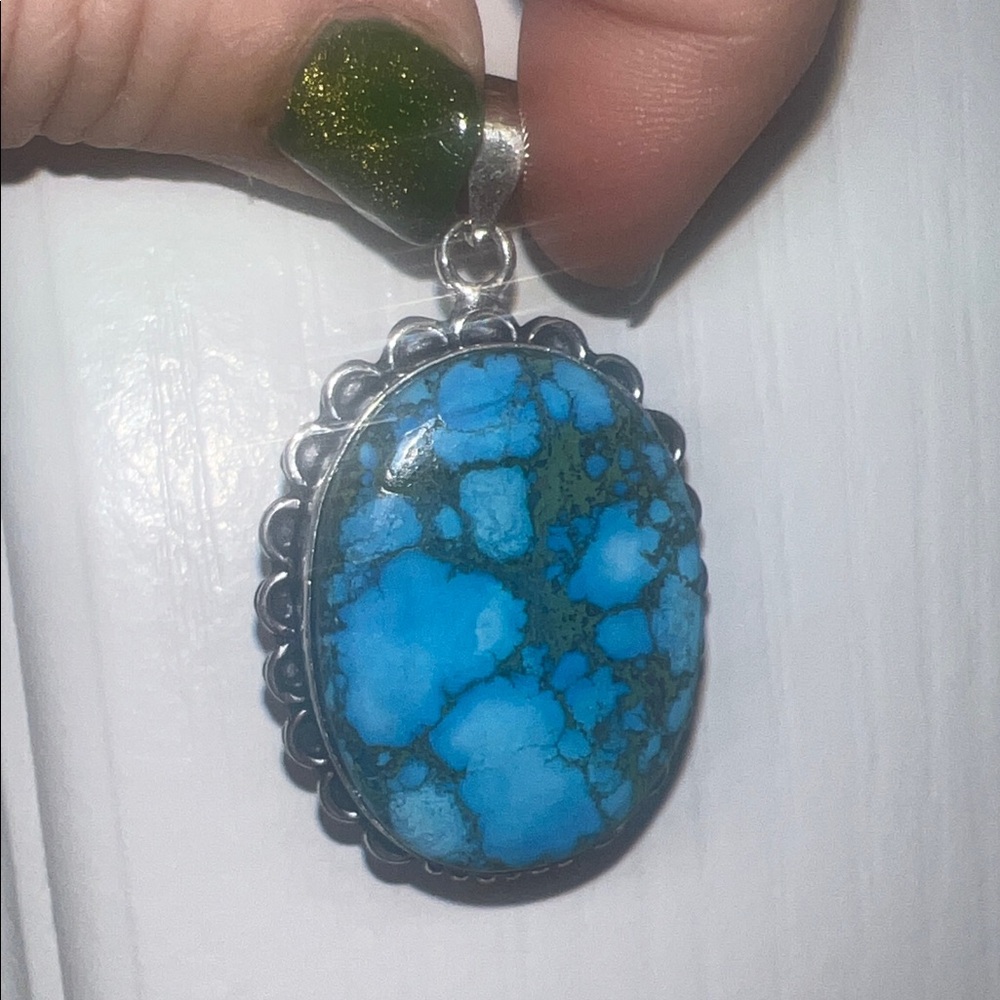 TibetanTurquoise Pendant Necklace